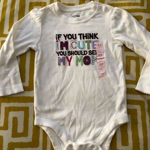 18-24mos Baby Gap Shirt One’s Cute Mom Embroidery